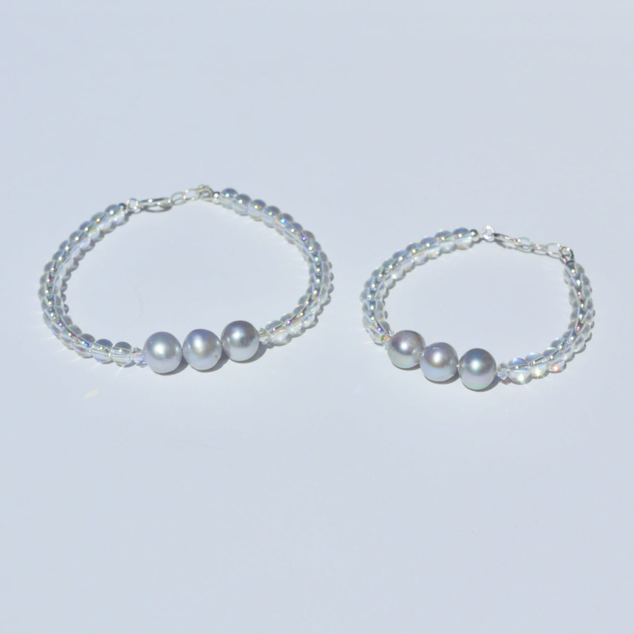 You + Me Affirmations Bracelet Set – Freshwater Pearl