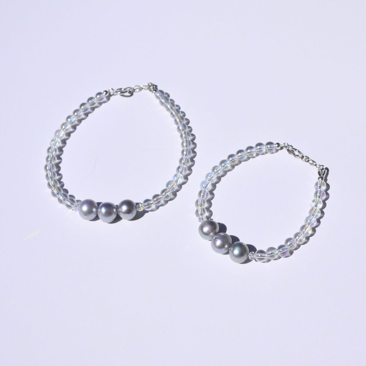 You + Me Affirmations Bracelet Set – Freshwater Pearl