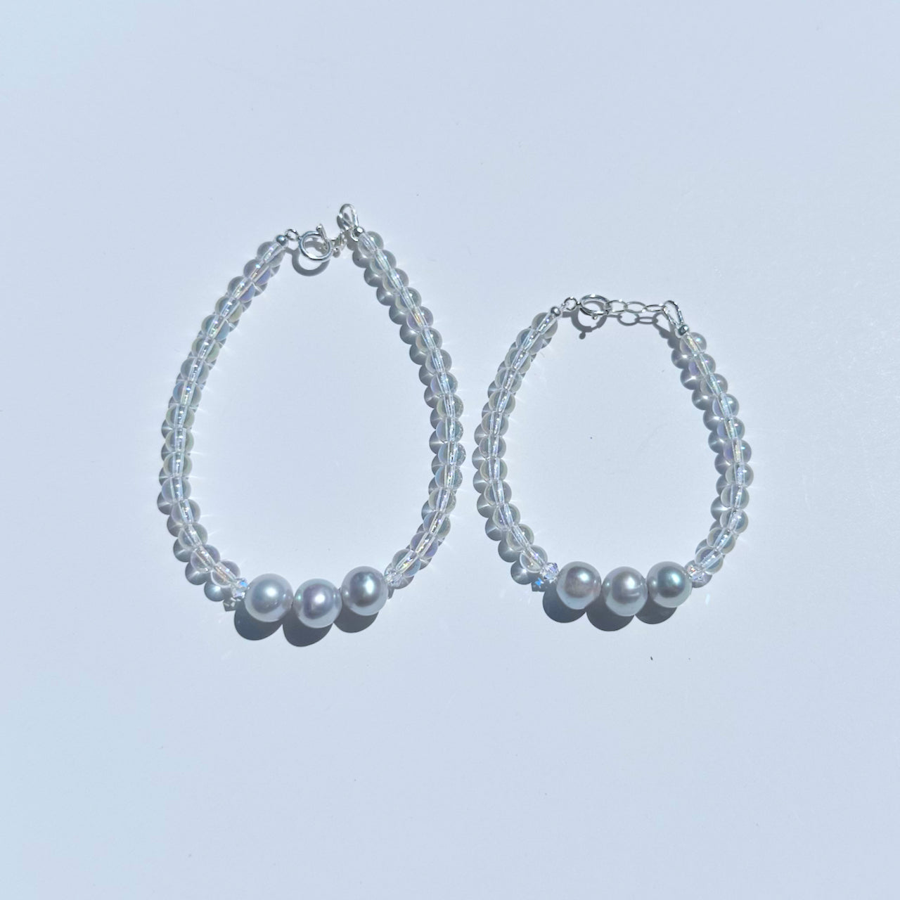 You + Me Affirmations Bracelet Set – Freshwater Pearl
