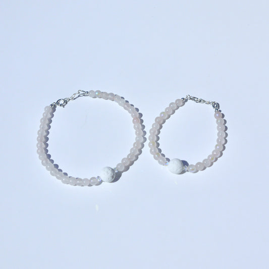 You + Me Scentimentals Bracelet Set – Rose Quartz