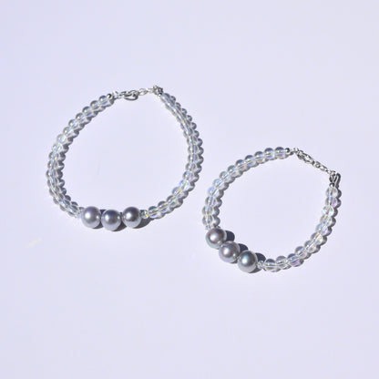 You + Me Affirmations Bracelet Set – Freshwater Pearl
