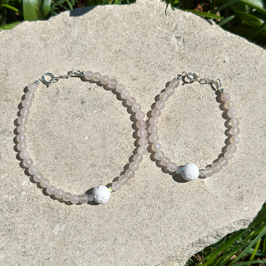 You + Me Scentimentals Bracelet Set – Rose Quartz
