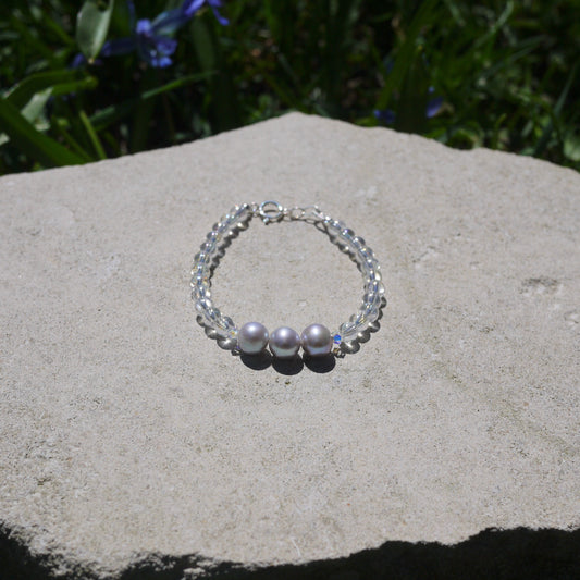 Affirmations Bracelet – Freshwater Pearl